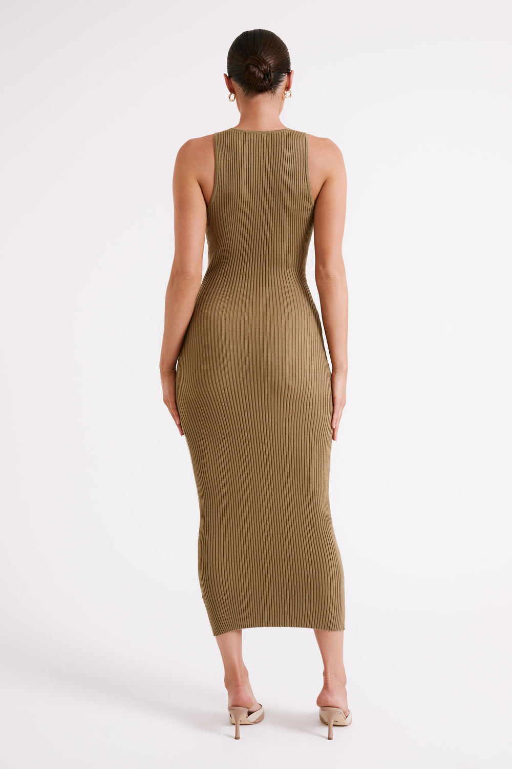 Sienna Midi Knit Dress - Olive