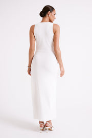 Araminta Knit Maxi Dress - White