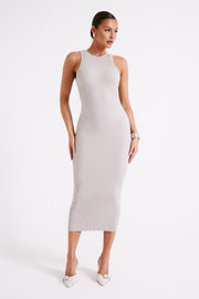 Sienna Knit Midi Dress - Grey