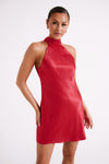 Claire A Line Mini Dress - Chartreuse