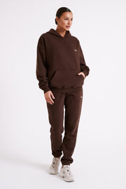 Bernie Oversized Unisex Hoodie - Dark Chocolate