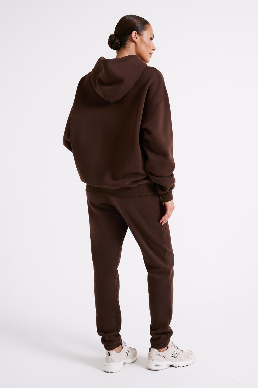Bernie Oversized Unisex Hoodie - Dark Chocolate