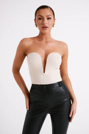 Dahlia Strapless V Corset - Cream