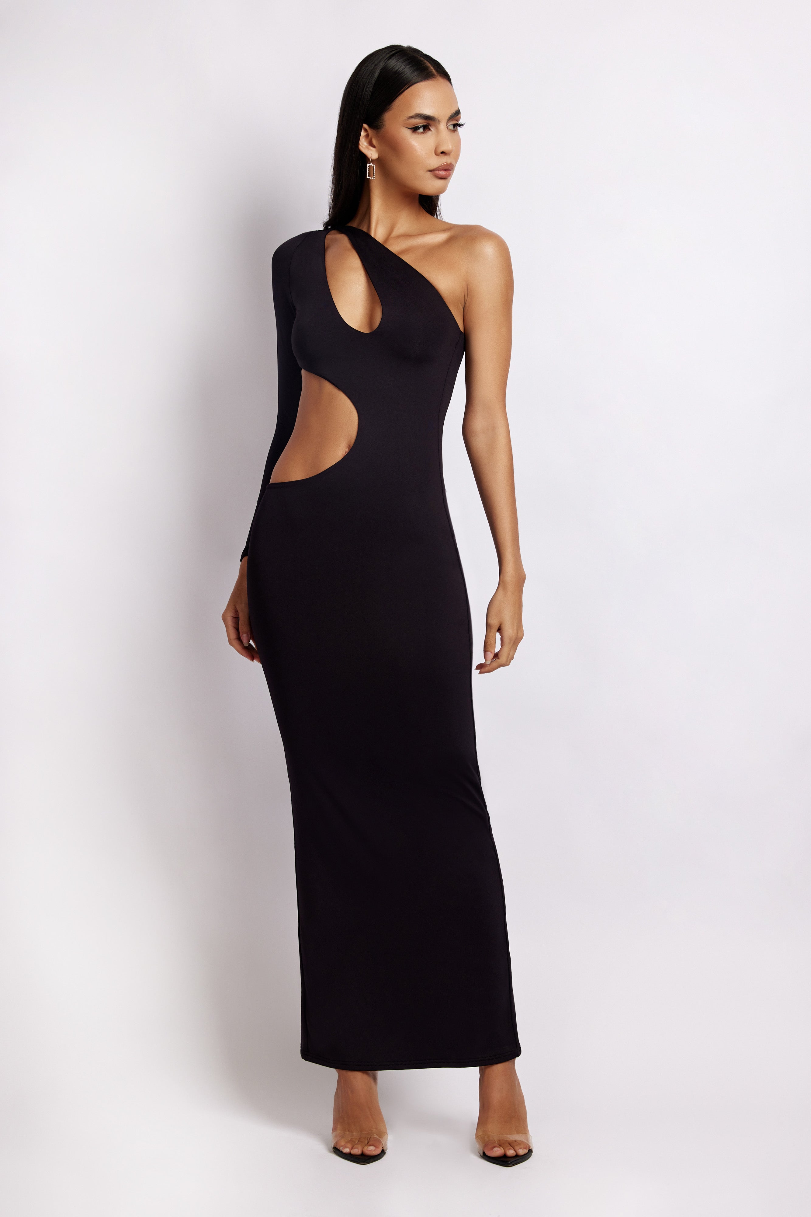 black cut out shoulder dress black cut out shoulder dress