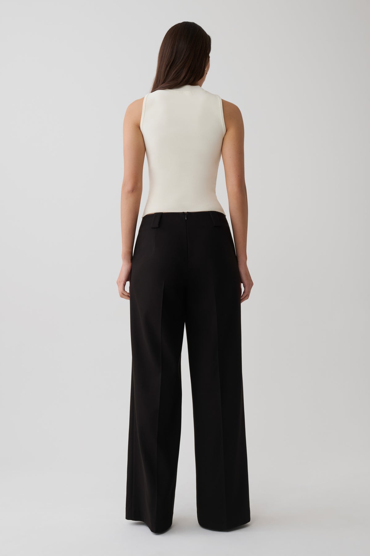 Katherine Suiting Straight Leg Pants - Black #2