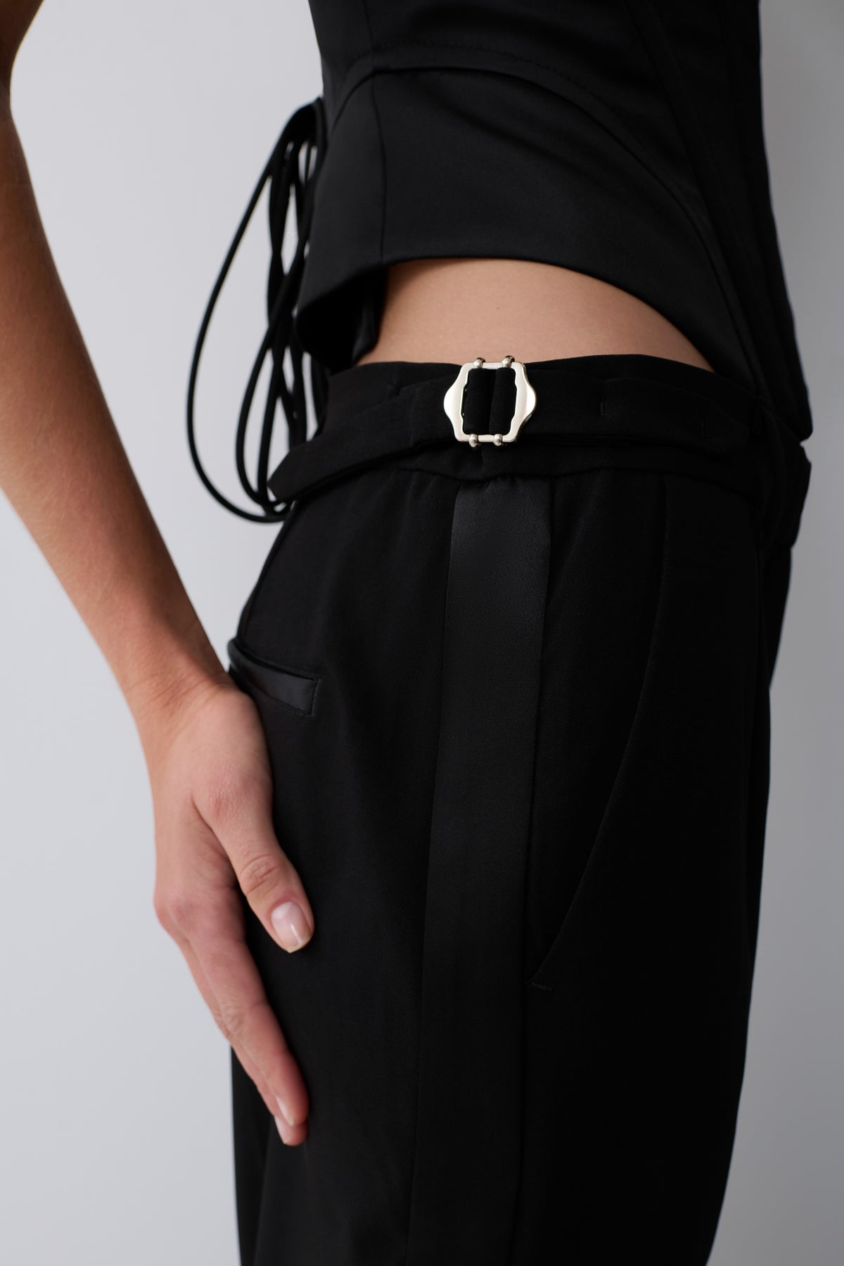 Theodora Straight Leg Pants - Black #3