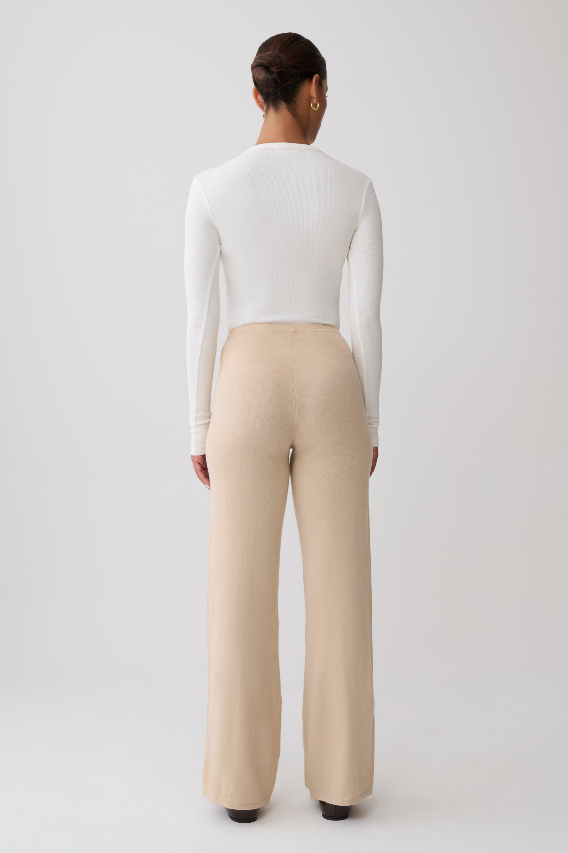 Helania Knit Pants - Oat Marle #4