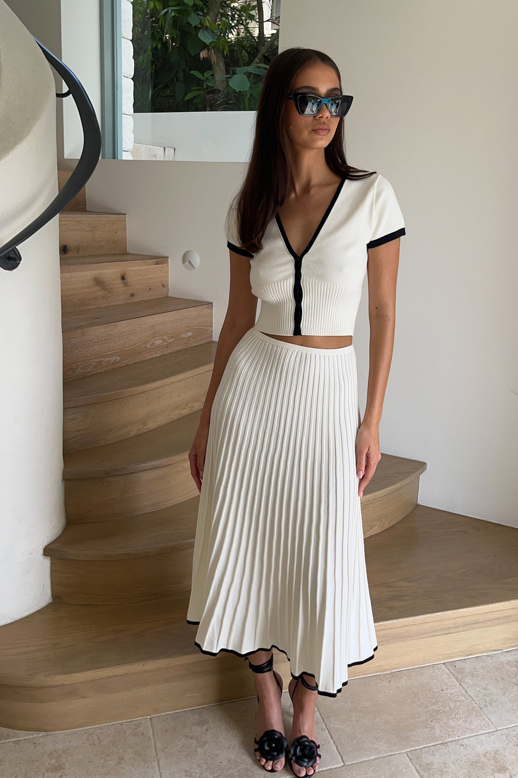 Less Is More Button Up Knit Top - 2 Colors