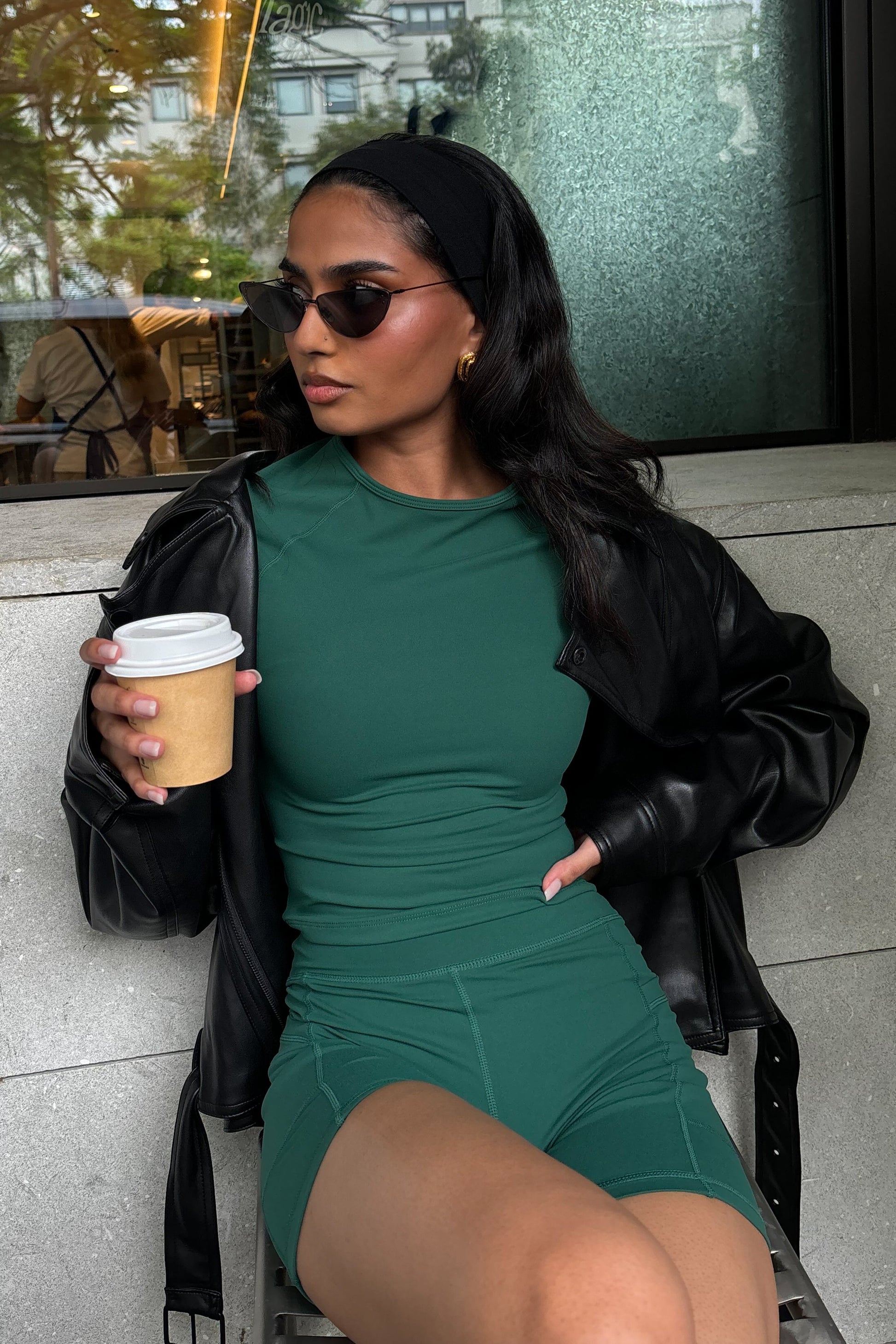 Venus Short Sleeve Top - Green #2