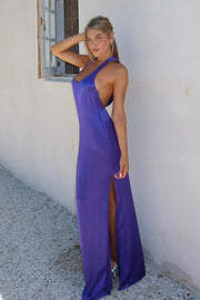 Jacquelyn Racerback Maxi Dress - Deep Purple