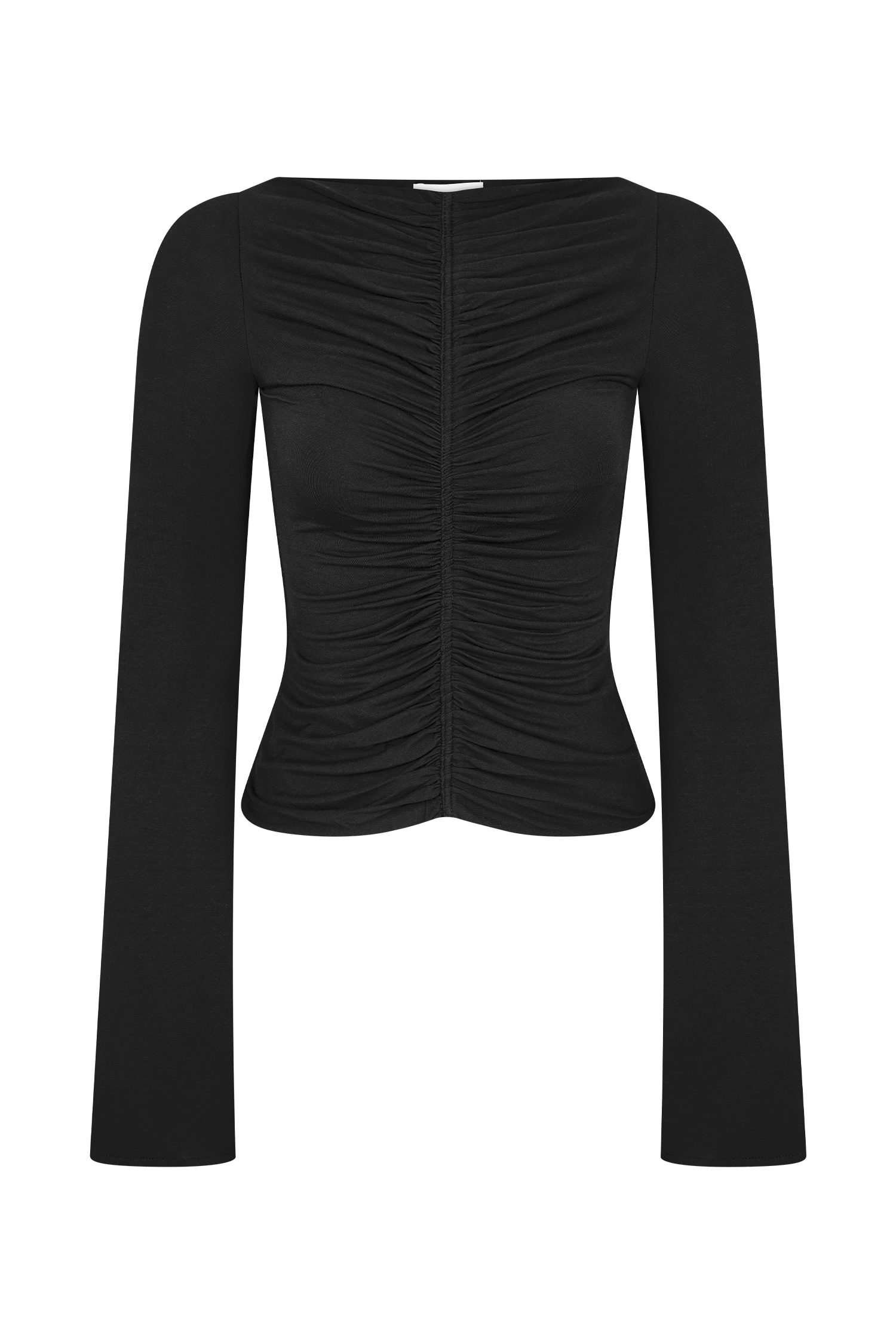 Preston Modal Long Sleeve Top - Black | MESHKI
