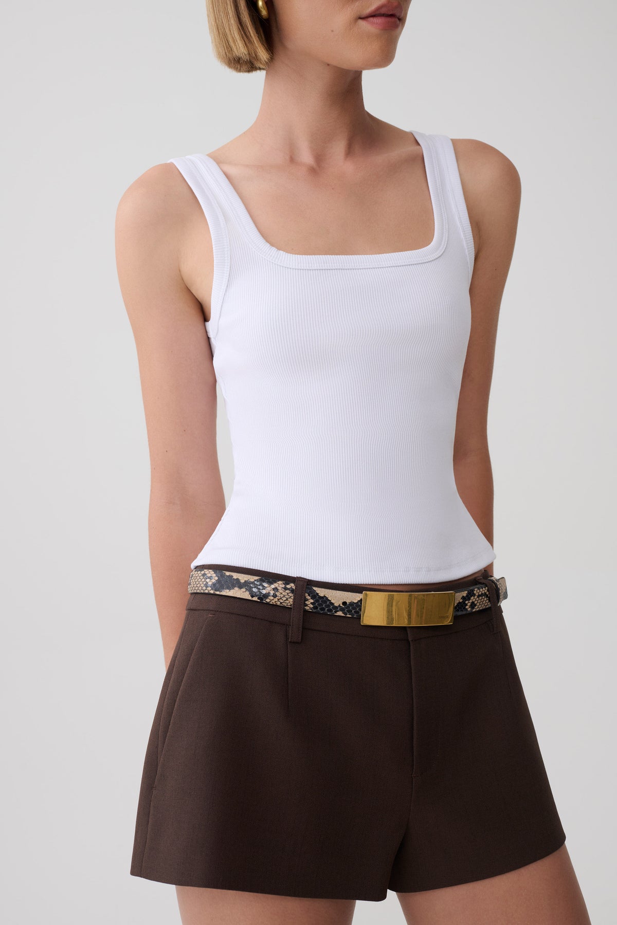 Jennina Mini Short - Chocolate #4