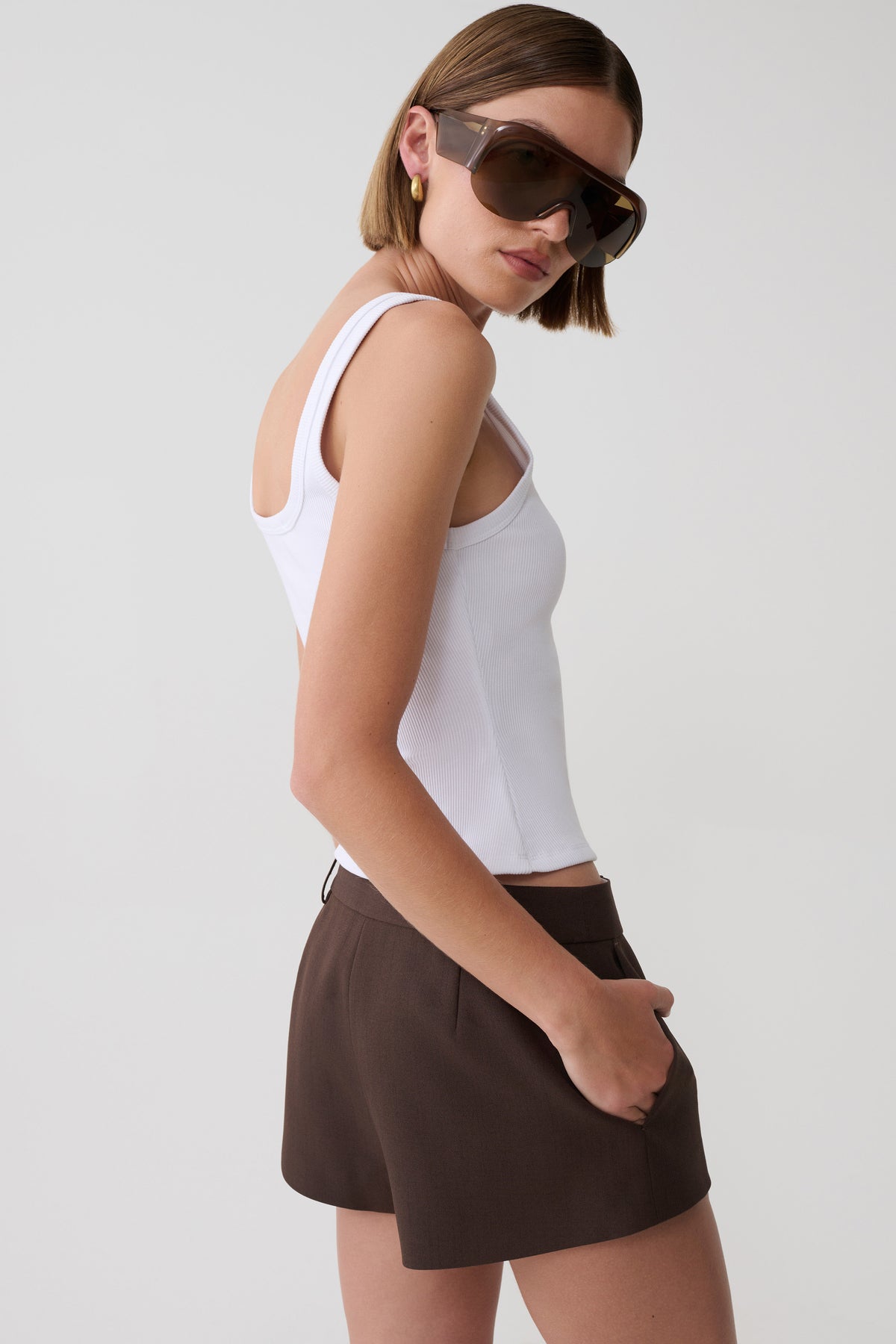 Jennina Mini Short - Chocolate #2