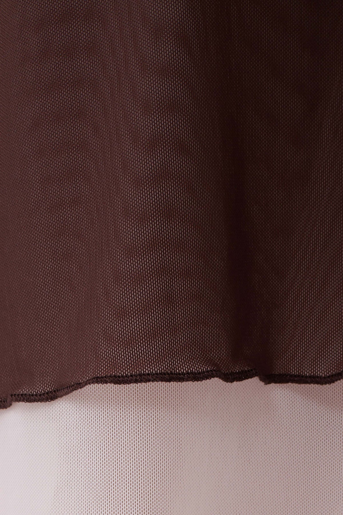 Janet Mesh Midi Skirt - Pale Pink/Chocolate #5