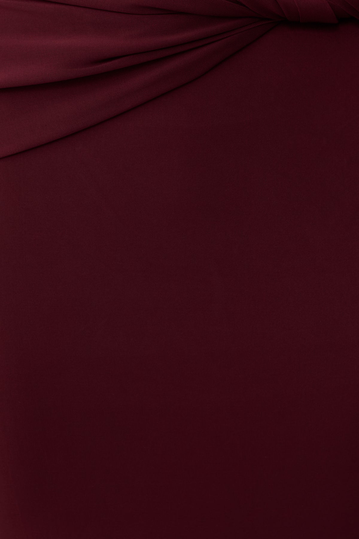 Svetlana Twist Side Detail Midi Skirt - Wine