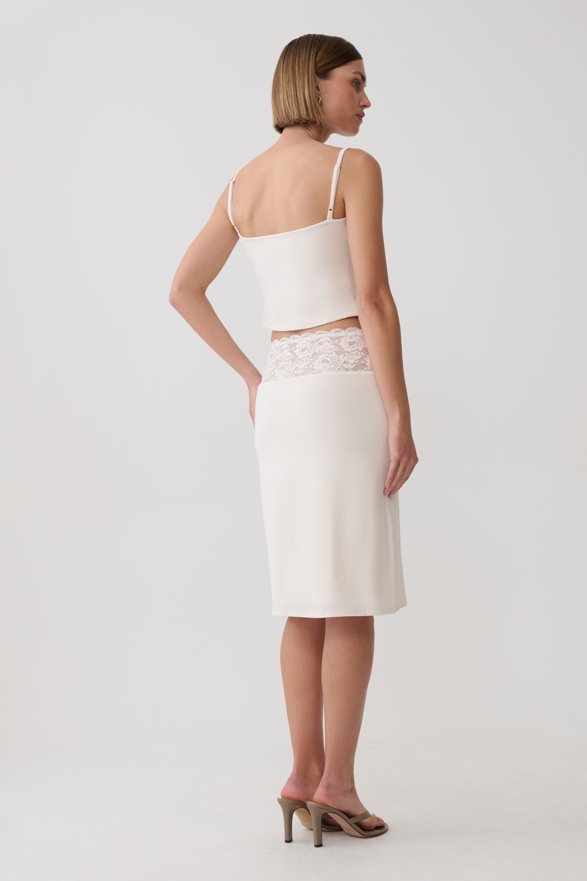Elia Lace Skirt - Ivory #2