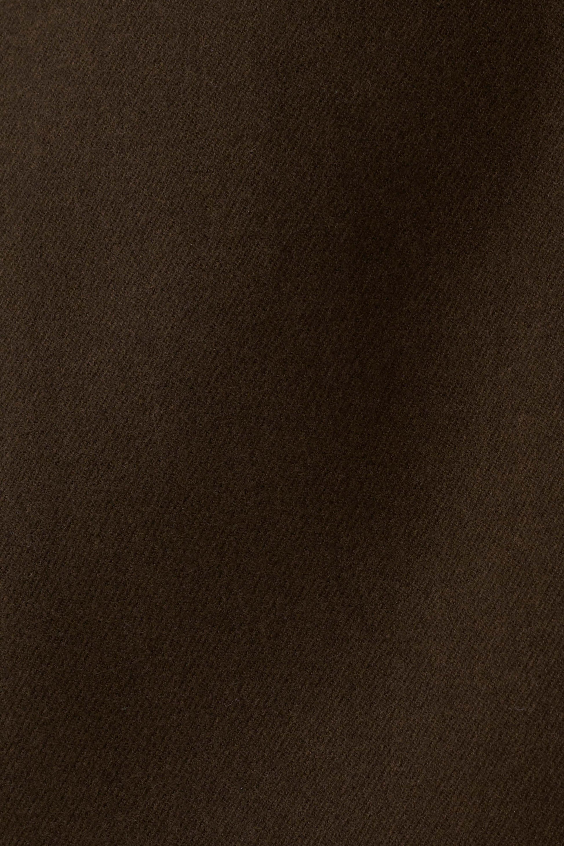 Jemima Wool Blend Mini Skirt - Chocolate #6