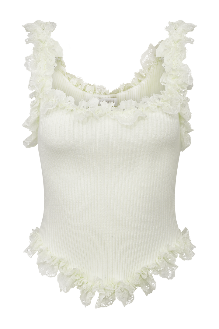 Devoria Ruffle Skort (Cream)