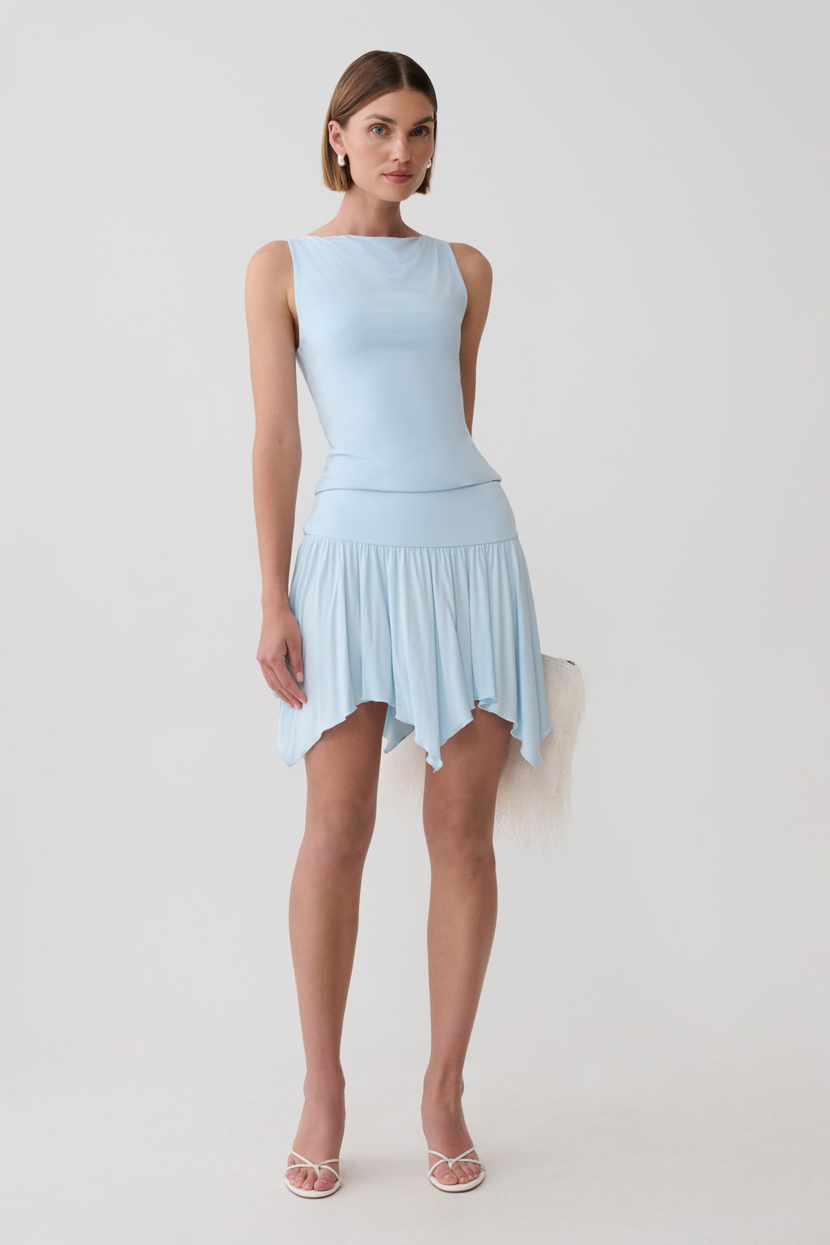 Nicolette Sleeveless Tank Top - Pale Blue #4