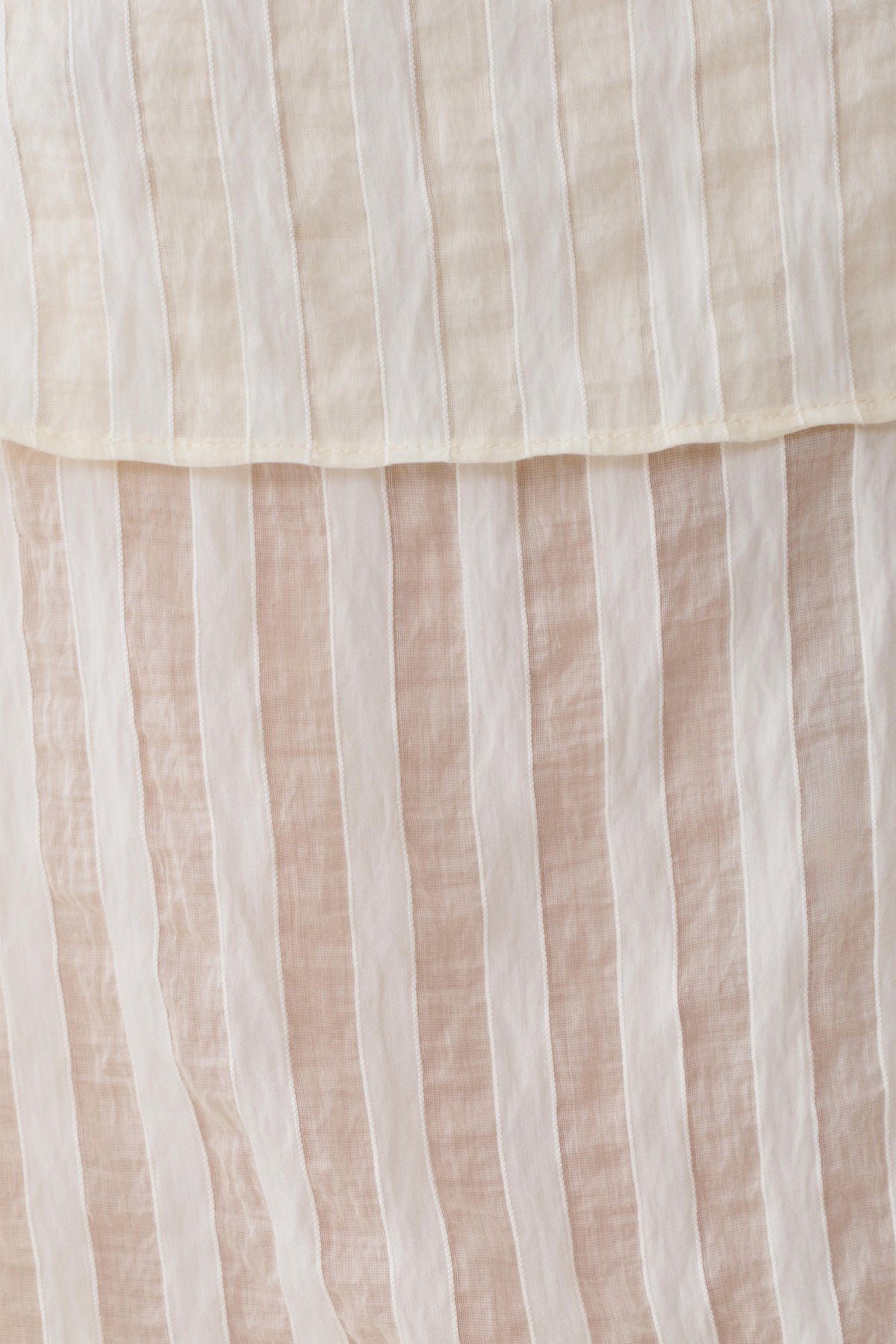 Adrina Striped Tie Back Sleeveless Top - Ivory #7