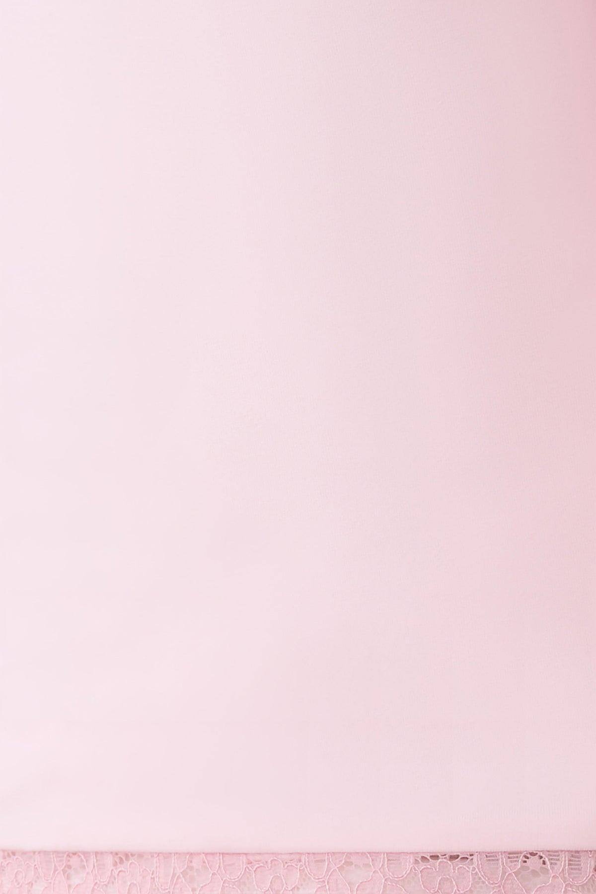 Althea Lace Trimmed Top - Pale Pink