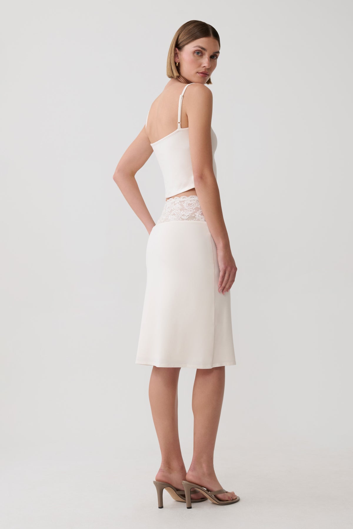 Elia Smooth Modal Top - Ivory