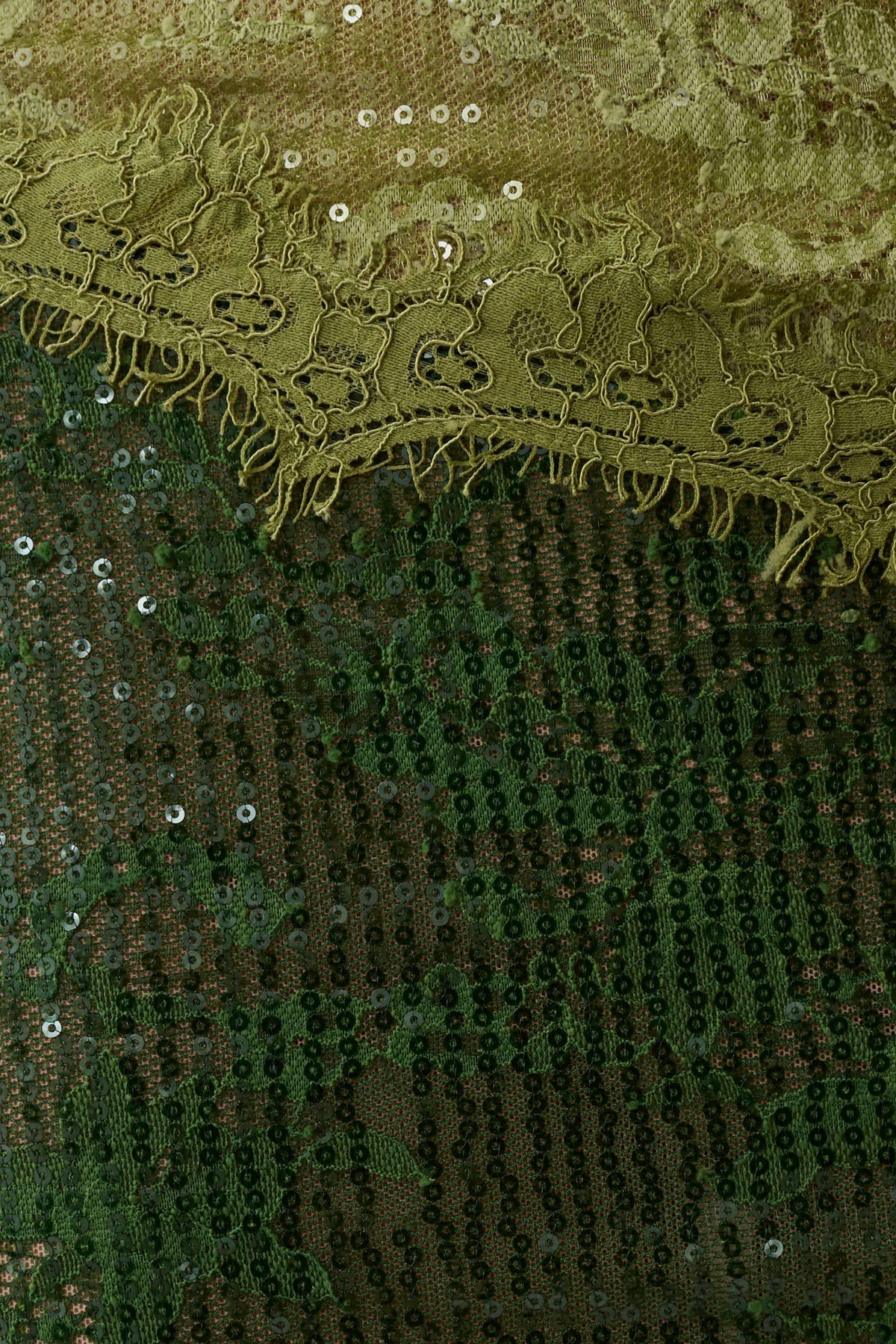 Jaimee Lace Midi Dress - Tonal Green