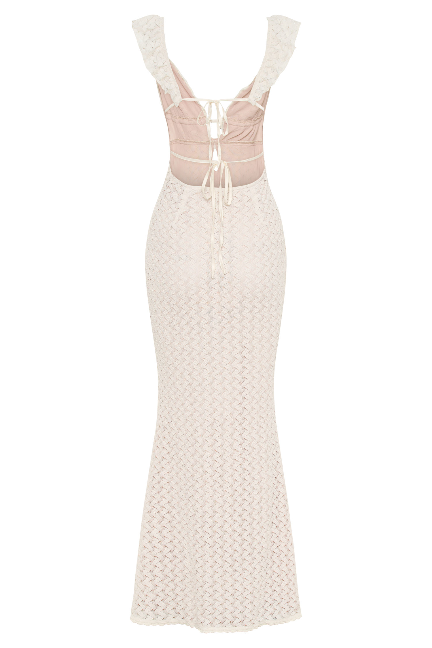 ezra lace maxi dress - ivory White Sorority Dress | Yours Always Lace Maxi Dress
