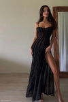 Jacinta Chiffon Maxi Dress - Black