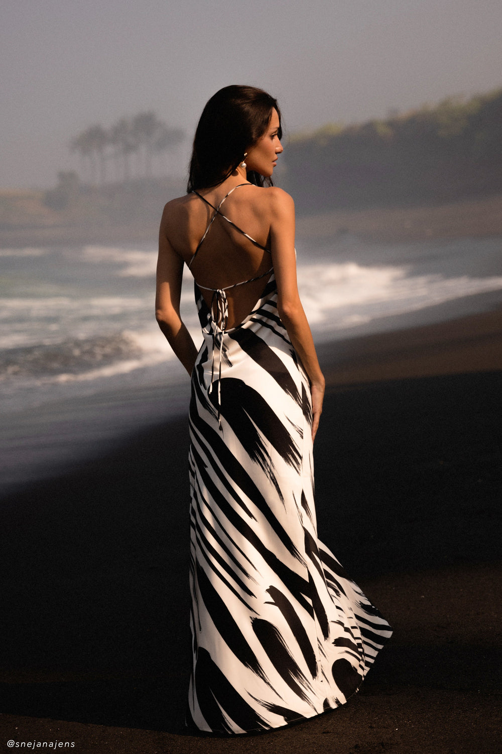 Emmanuela Printed Maxi Dress - Abstract Print