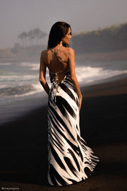 Emmanuela Printed Maxi Dress - Abstract Print