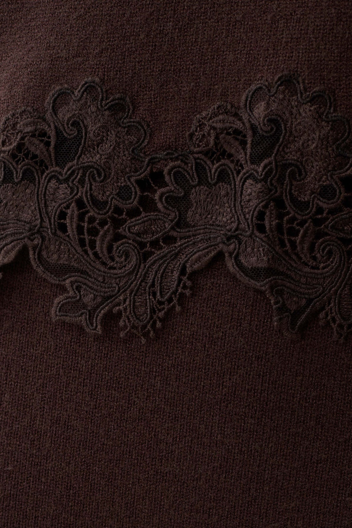 Kaelin Lace Knit Jumper - Chocolate #5