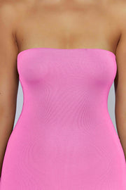 Stella Strapless Mini Dress - Bubblegum Pink