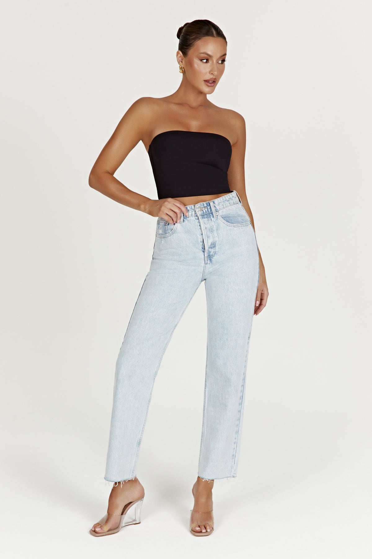 Tina Mom Jean - Light Blue #8