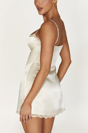 Kalila Corset Mini Dress - Ivory