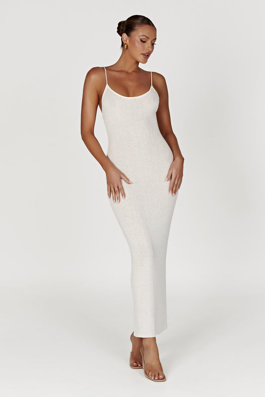 Magnolia Knit Midi Dress - Ivory