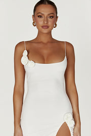 Nevaeh Rose Midi Dress - White