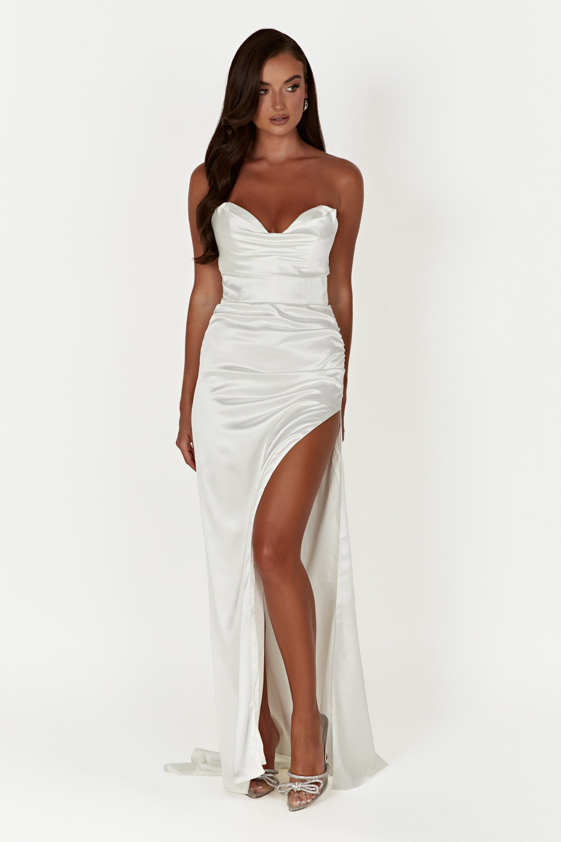 Marilyn Corset Gown - White #6