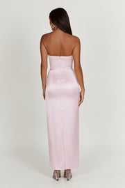 Alanis Strapless Maxi Dress - Crystal Rose