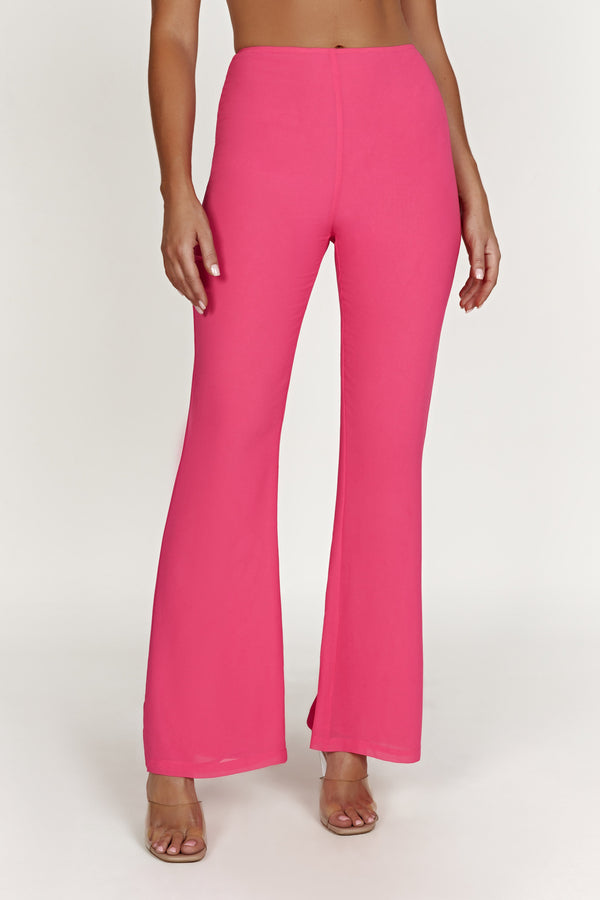 Daisie Chiffon Pants - Candy Pink