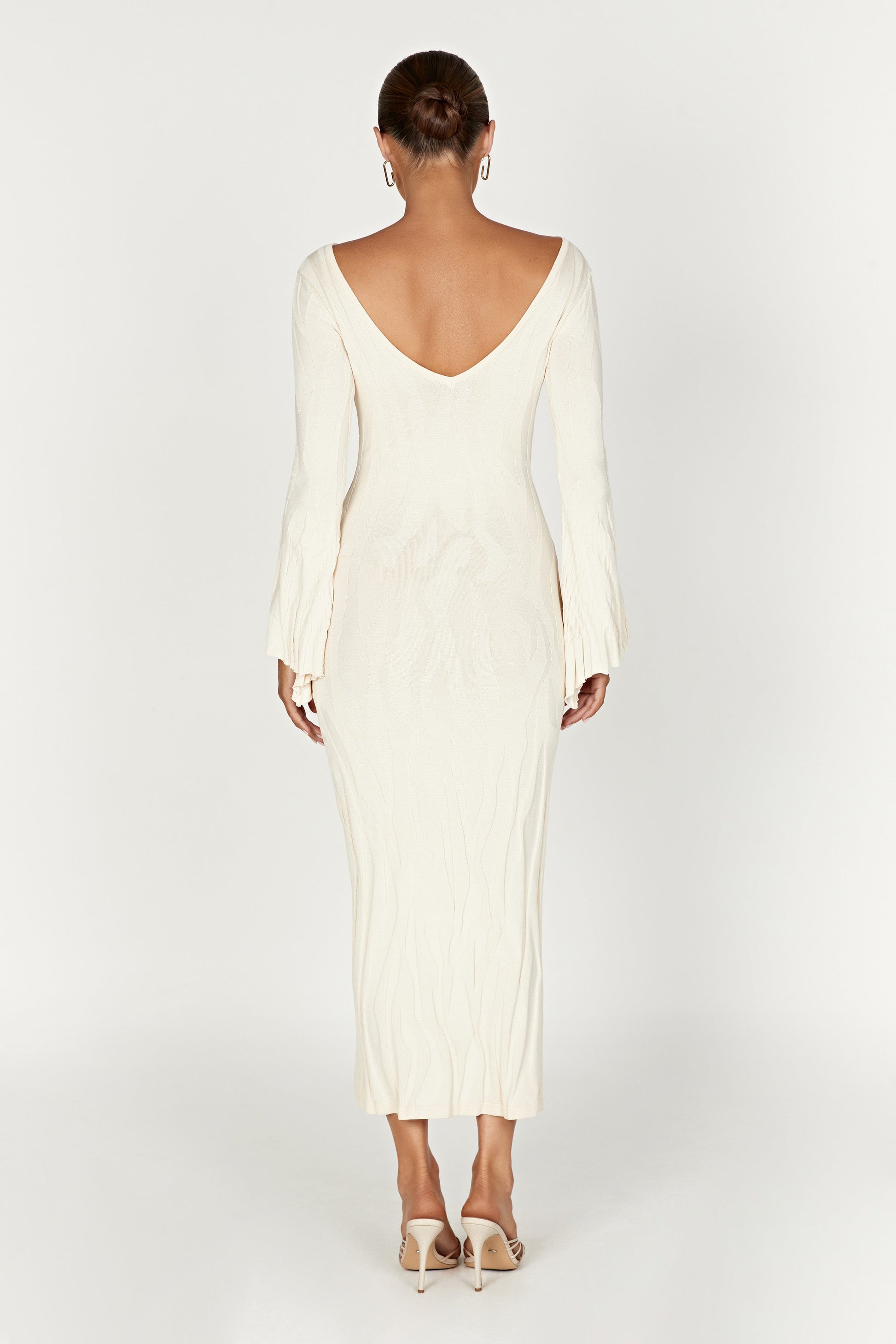 Brinley Long Sleeve Knit Maxi Dress - Ivory #2
