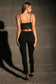 Lake Lace Cami Crop Top - Black