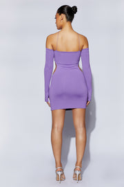 Maddy Mini Triangle Cut Out Dress - Purple