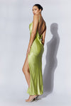 Jade Cowl Neck Backless Maxi Dress - Sand