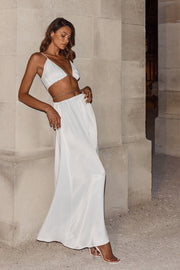 Colette Chain Maxi Dress - White