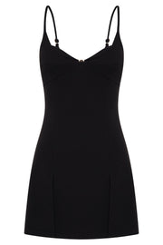Lex Two Tone Mini Dress - Black