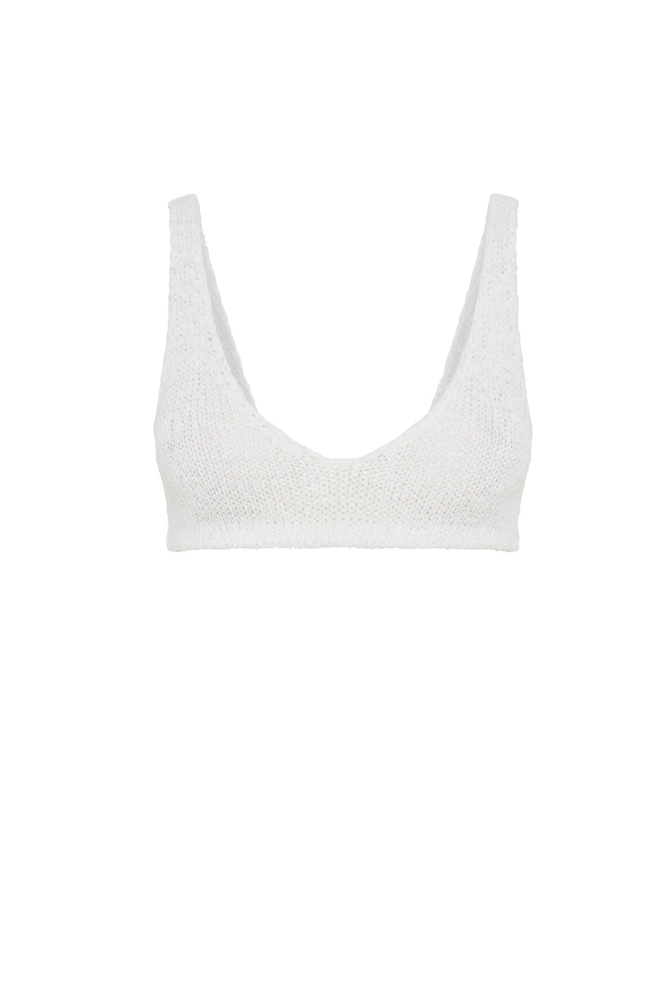 Mary Knit Bralette - White #11