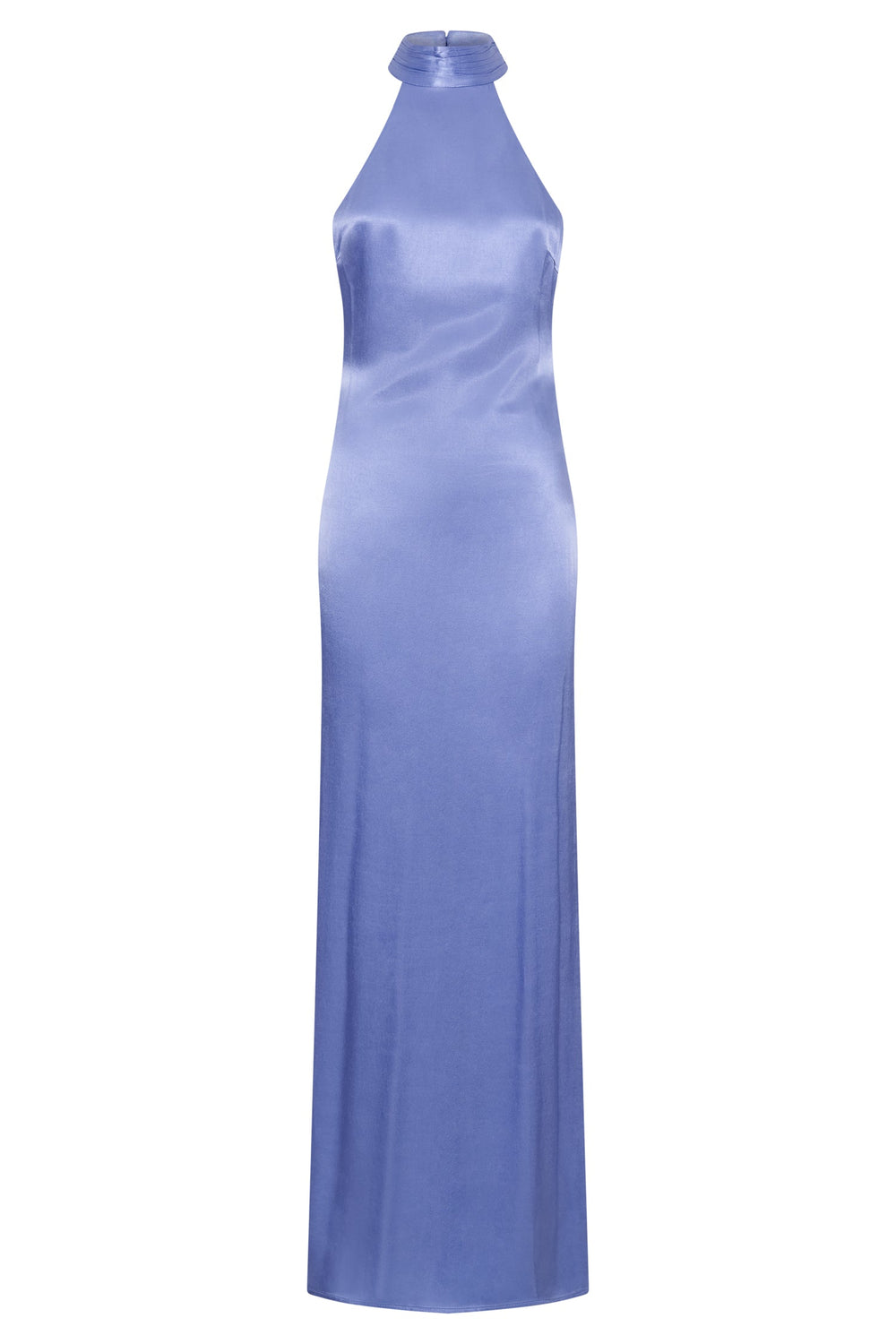 Claire Satin Drape Back Maxi Dress - Lavender