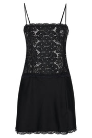 Quincy Lace Mini Dress - Black