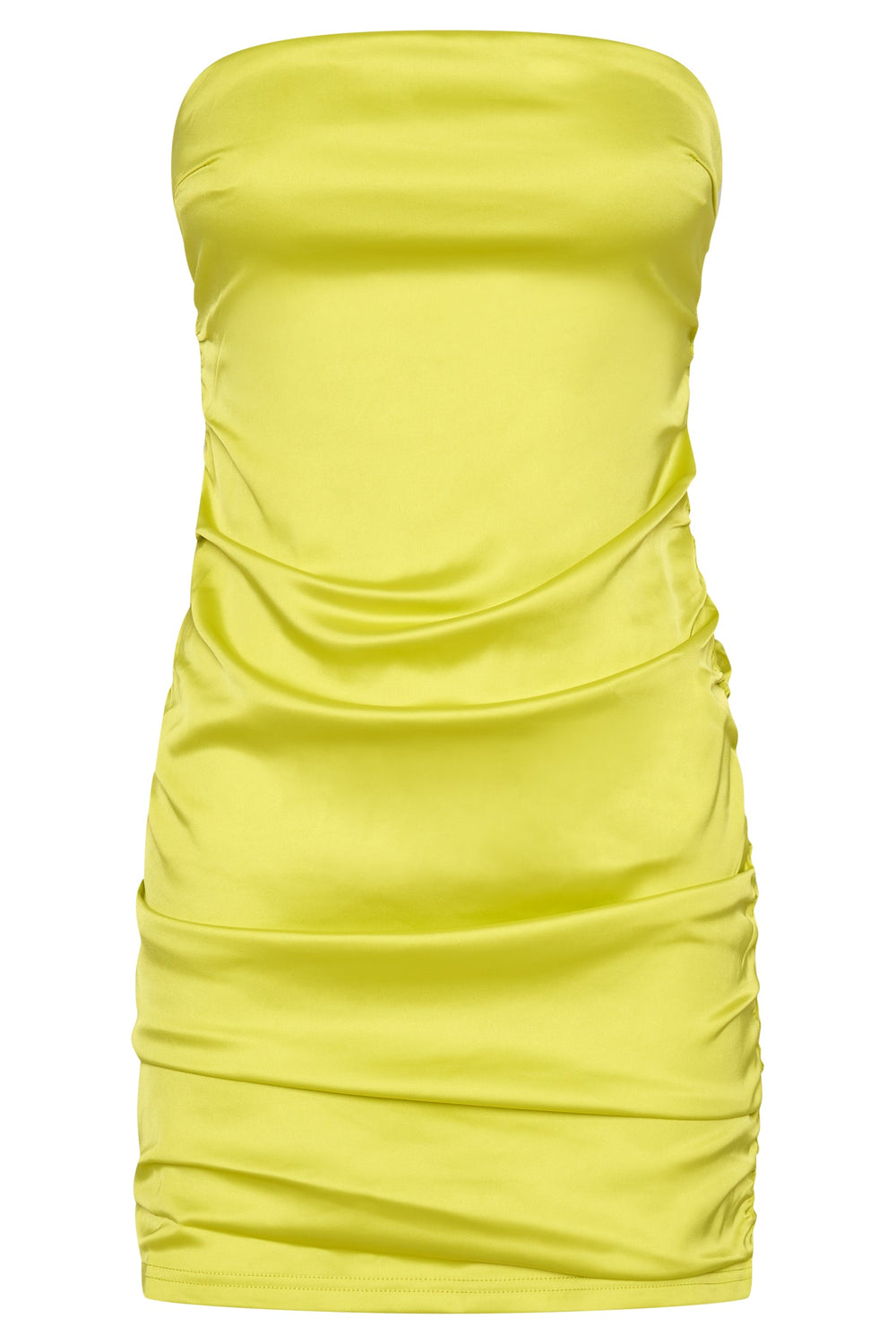 Corinne Ruched Mini Dress - Fresh Green